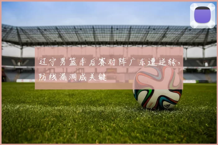 辽宁男篮季后赛对阵广东遭逆转，防线漏洞成关键