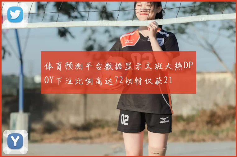 体育预测平台数据显示文班大热DPOY下注比例高达72切特仅获21